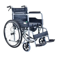 Χειροκίνητο αναπηρικό αμαξίδιο με Commode-SYIV100-19Β